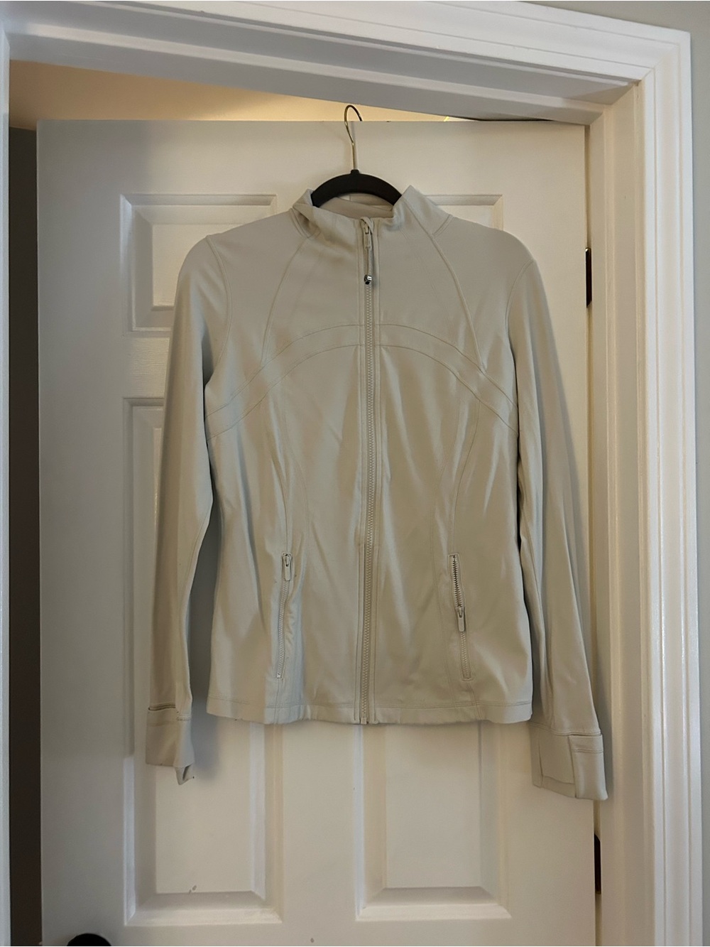 lululemon Define Jacket Cream Zip-Front Jacket